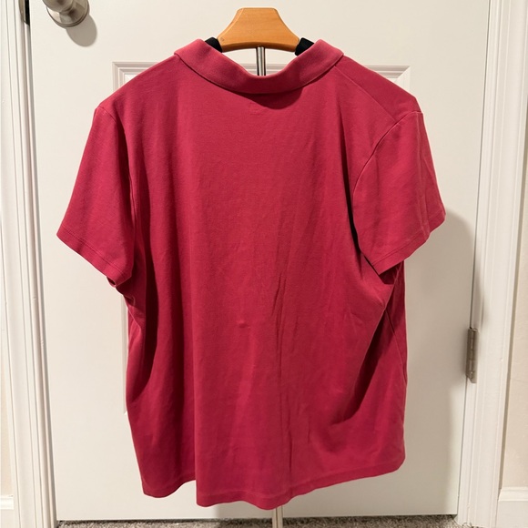 Lands’‎ End Red/Pink Collared Shirt – Size XL/P - Picture 3 of 8